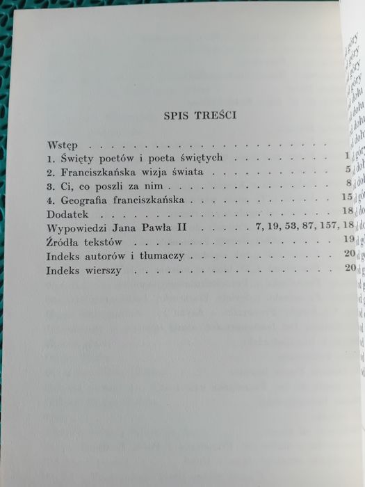 Pokój i Dobro-liryka franciszkańska