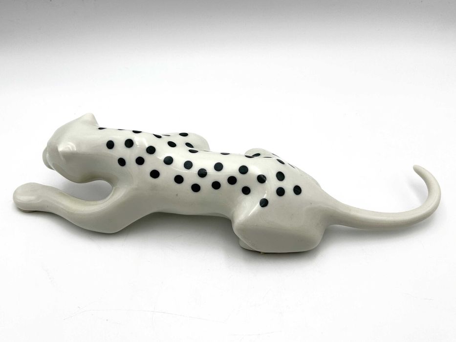 Figurka ceramiczna: „Pantera" Sgrafo Modern ,Peter Müller,  lata 60