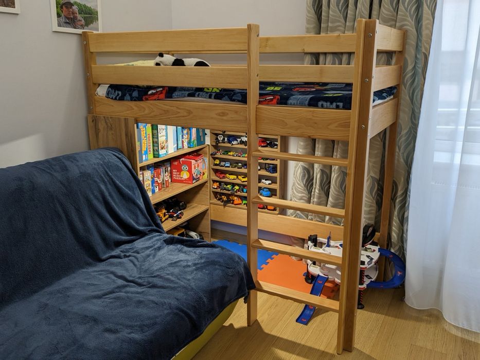 Ліжко дитяче двоповерхове монтессорі двухэтажная кровать матрас