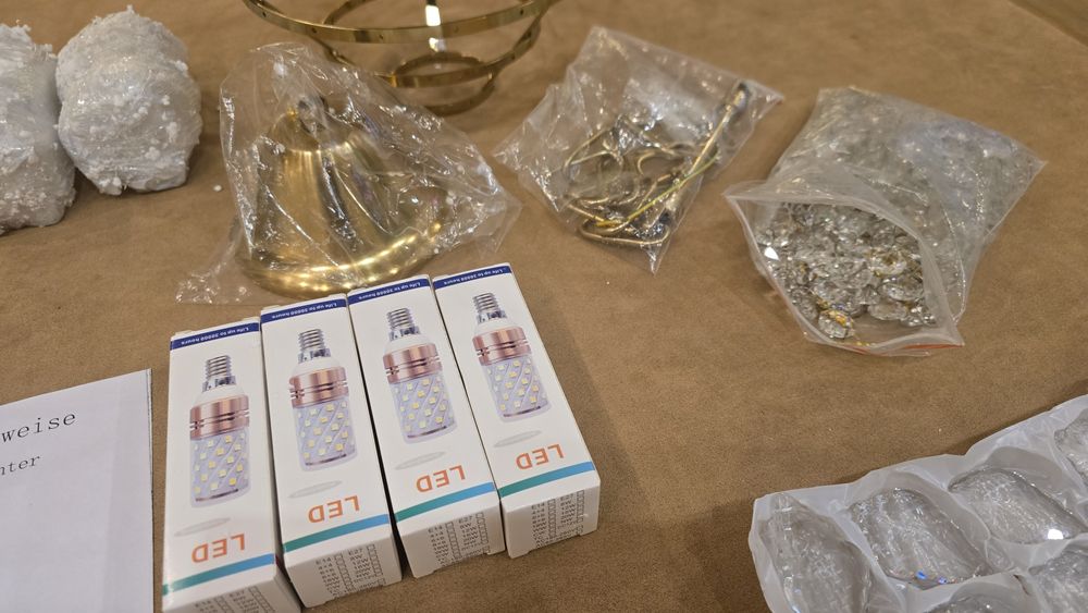 Elegancki Żyrandol z kryształkami glamour