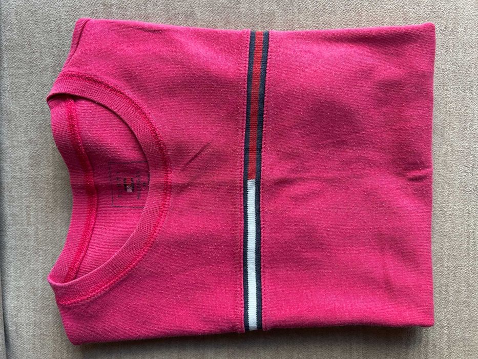 Koszulka damska T-shirt rozm S Tommy Hilfiger różowa fuksja