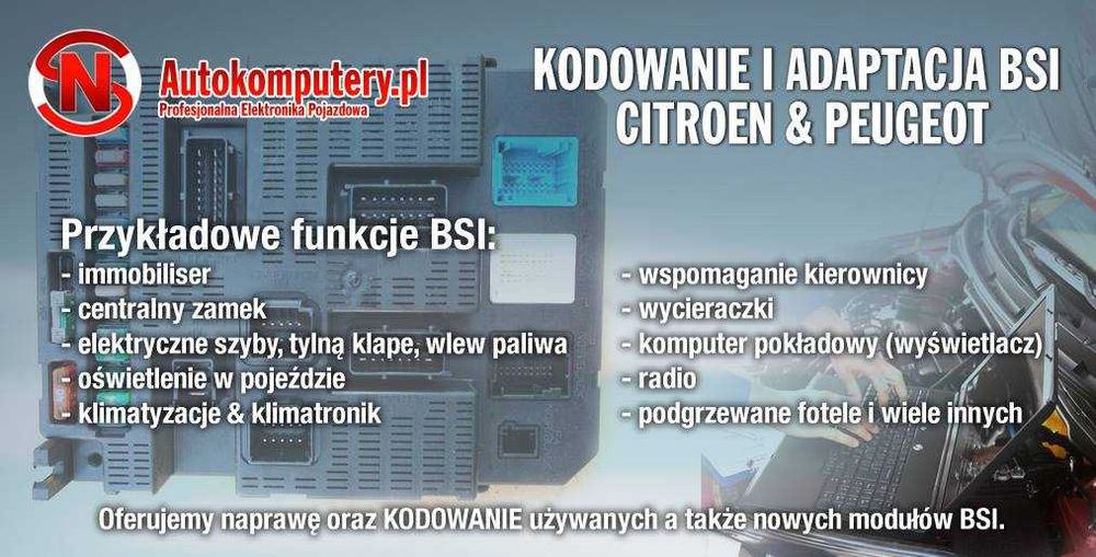 Naprawa Programowanie sterowników silnika ECU moduł BSI UCH Chiptuning