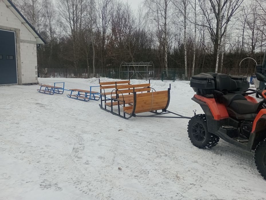 Sanki Sanie na kulig do quada traktora