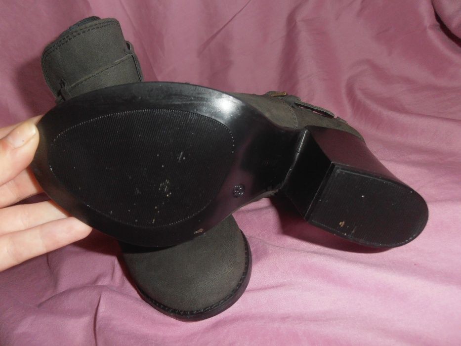 Skórzane botki BATA 36