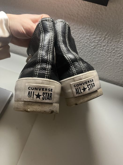 All Star Converse Plataforma Preta 38