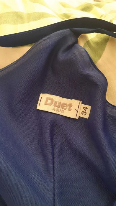 Chabrowa długa sukienka Duet A&M