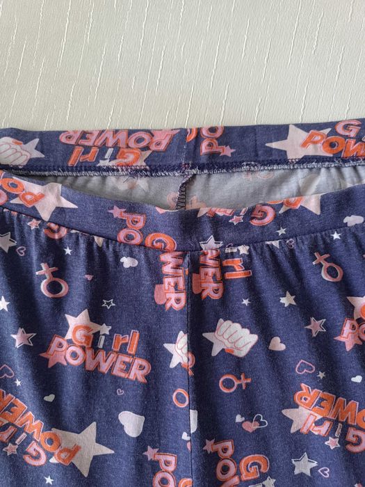 р 20-22 / 54-56-58 домашні піжамні штани бавовна трикотаж у принт