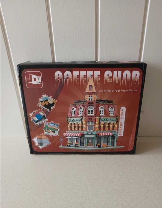 Klocki konstrukcyjne, sklep z kawą, coffe shop, 1950 elementów