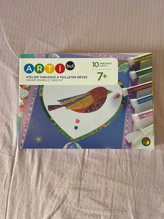 Kit de quadros com purpurinas Arti Bul (Oxybul) – 10 cartões, 7+