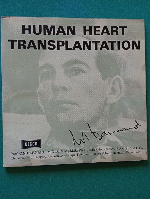 Disco de vinil 2x "Human heart transplantation"