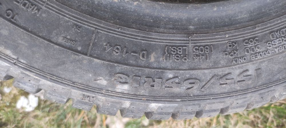 Opony letnie 5mm 155/65/13 Dębica 1N możliwa wysyłka+