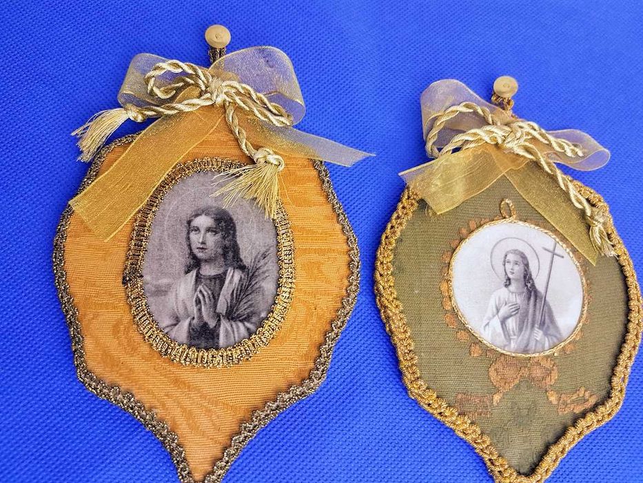 Ornamentos artesanato religioso pagela Santos