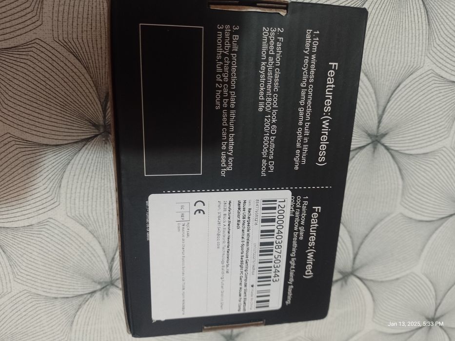 Mysz Gamingowa Bluetooth,Profesjonalna ,Okazja Tanio!