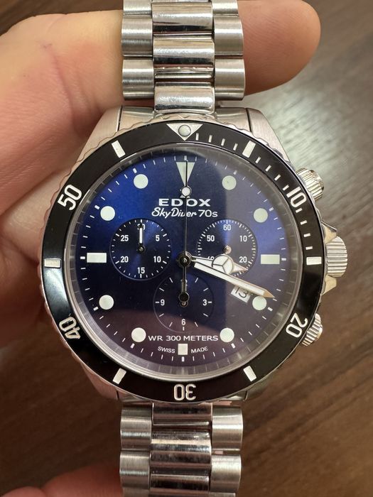 Наручний годинник Edox SkyDiver 70s Chronograph