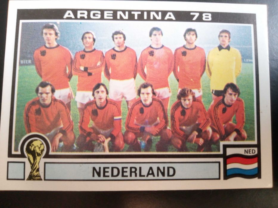 Cromo Panini World Cup Story da Seleção dos Países Baixos no Mundial78