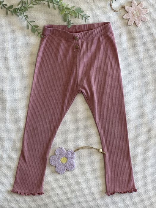 Prazkowane legginsy dla dziewczynki Zara idealny stan