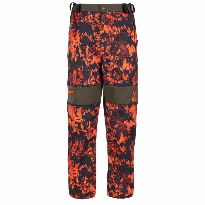 Spodnie Myśliwskie na Polowanie / do Lasu "ORANGE CAMO HUNTER"