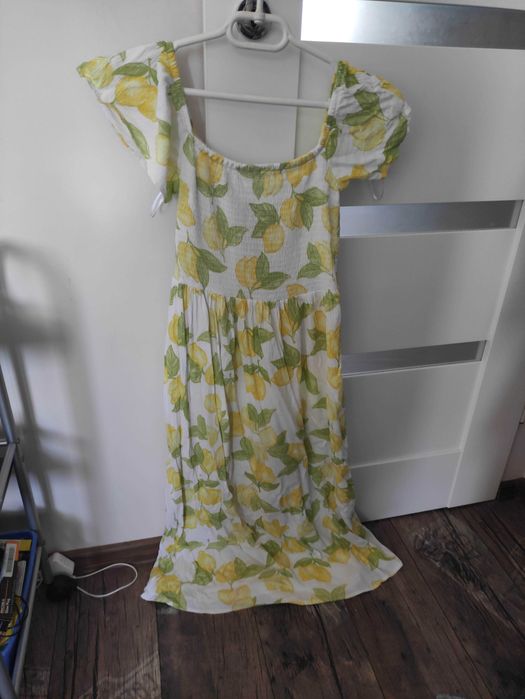 Sukienka ciążowa w cytrynki