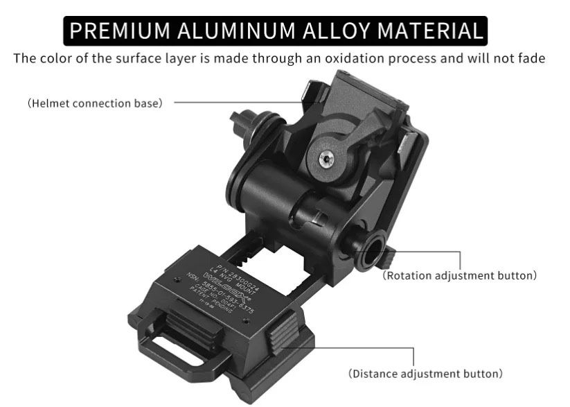 Крепление на шлем Wilcox L4G24 PVS - 14/18/31 Wolf AGM, металл