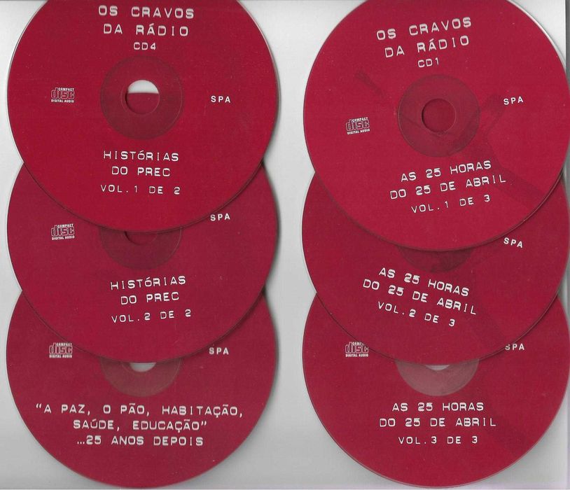 Os Cravos da Rádio - - - - - 6 X CD