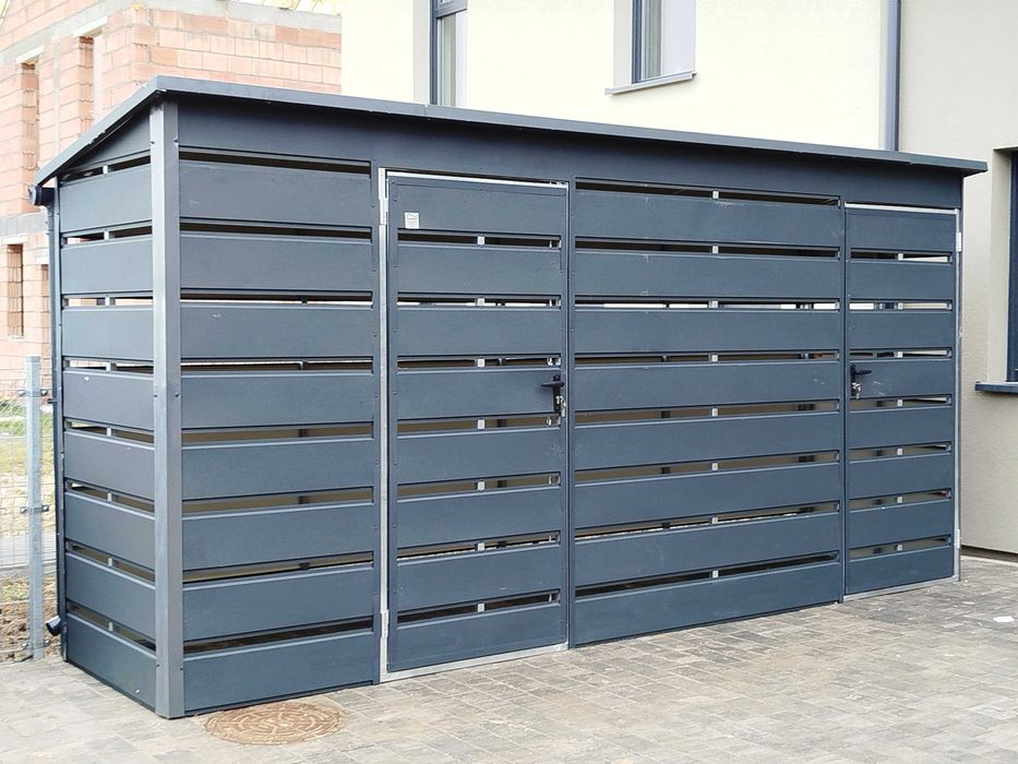 Wiata śmietnikowa panelowa  2,5m x 2,5m