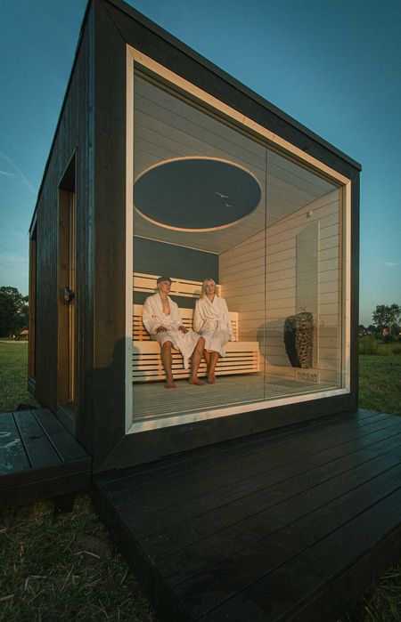 Sauna ogrodowa zewnętrzna