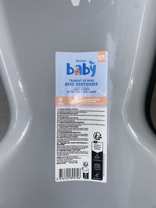 Banheira com adaptador para bebé. Como novo.