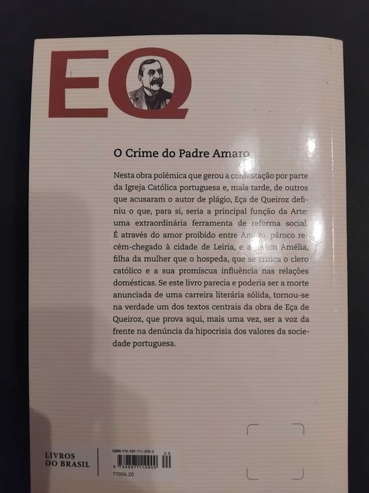 Livro "O Crime do Padre Amaro" novo