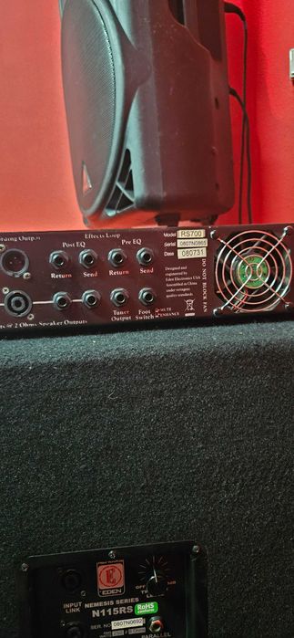 Amplificador de Baixo Eden Nemesis RS-700 + 2 Colunas