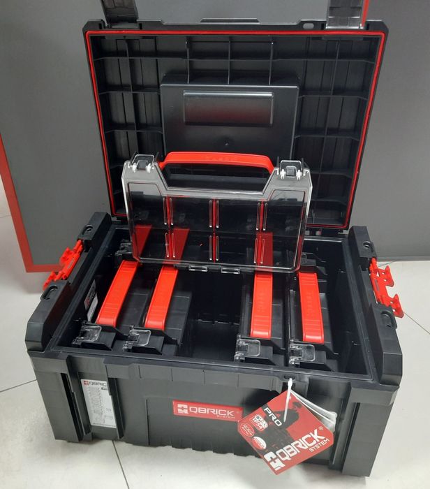 2549грн-Ящик для инструментов QBRICK SYSTEM PRO Toolbox+5 Organaizer M