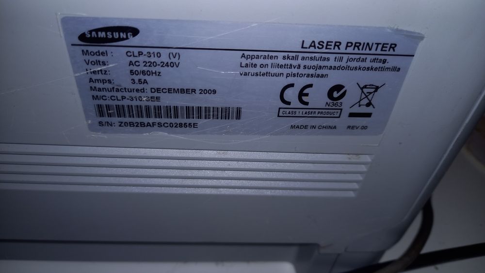 Drukarka laserowa Samsung clp310