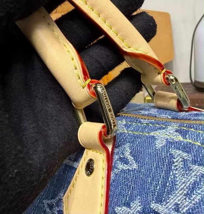 Louis Vuitton Speedy 30 Denim Bag