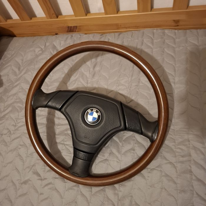 Kierownica m-technic 1  37cm  Bmw e30 36 e34 drewno alpina schnitzer