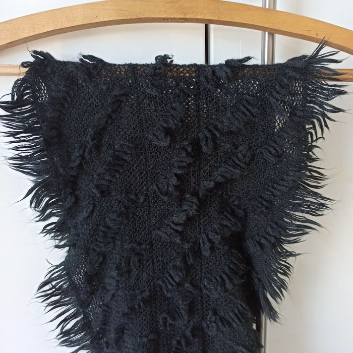 Czarny szalik damski