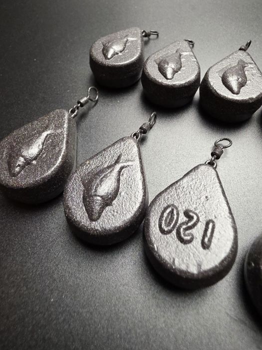 10 x ZFISH Ciężarek Flat Pear 120g gruszka karpiowy