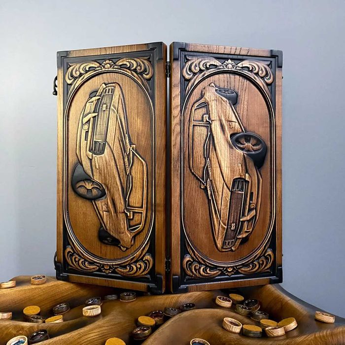 Шахи Нарди Шашки 3 в 1 із натурального дерева власне виробництво