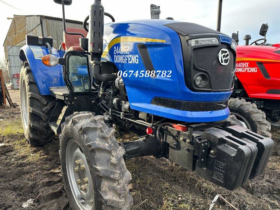 Донфенг Dongfeng 244-DG2 трактор з реверсом 2-х диск зчеп 4х4 Доставка