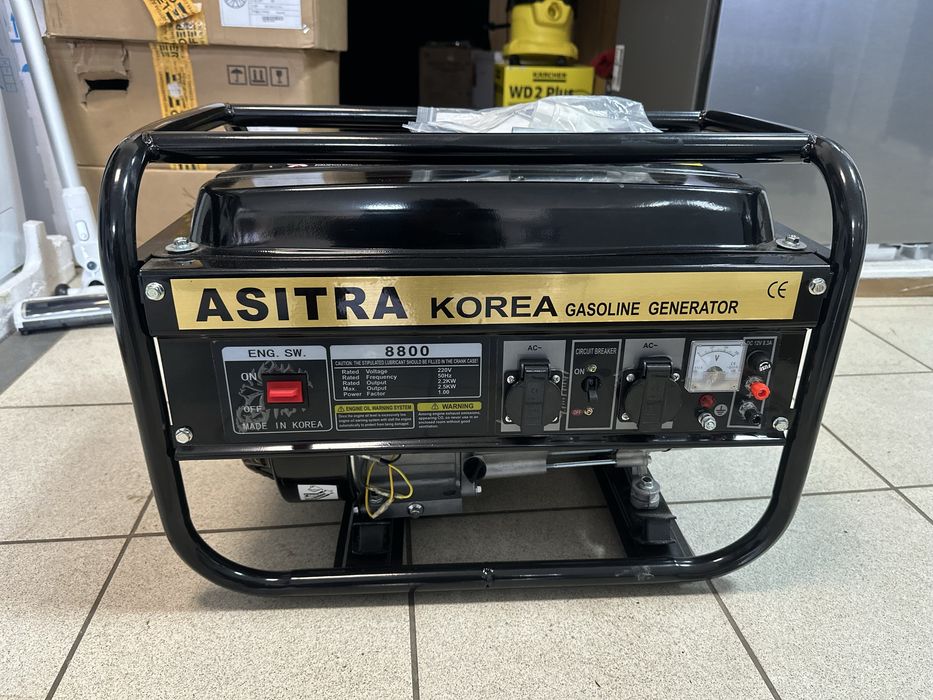 НОВЫЕ! Генератор бензиновый KOREA Asitra 3 квт, медная обмотка