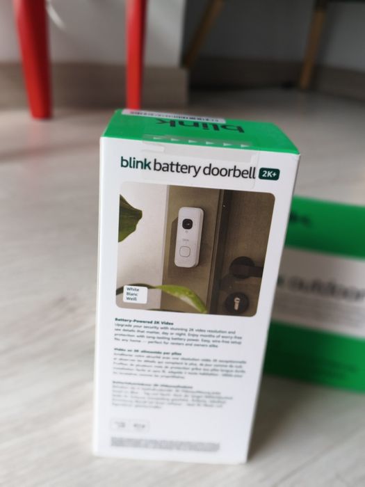 Blink Battery Doorbell 2K+ Branco – Novo