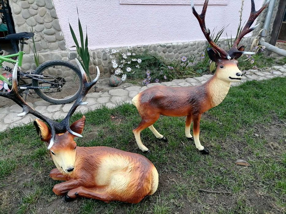 Figurka ogrodowa jeleń Maria Jezus krowa owca baran koń