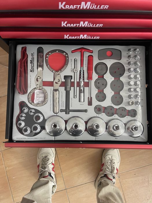 Carrinho de 7/7 gavetas cheias