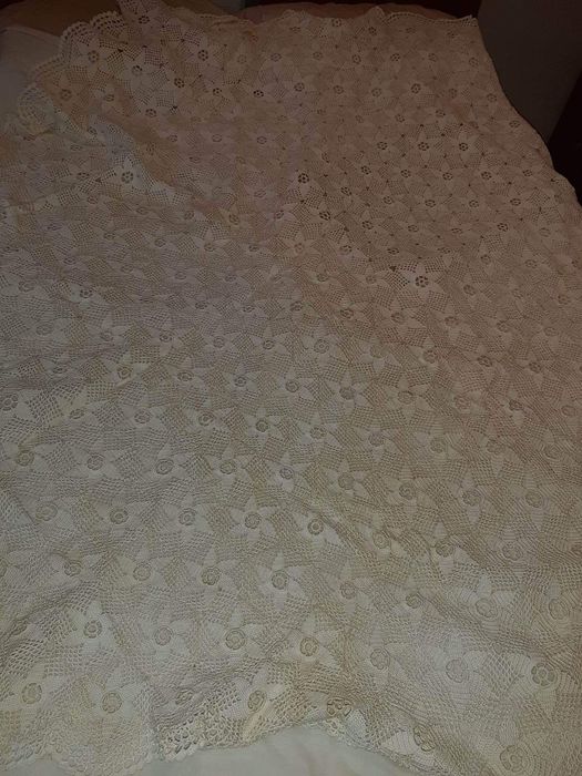 Toalha em renda artesanal