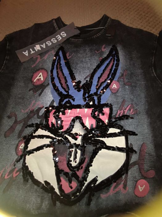 Світшот заєць з паєтками