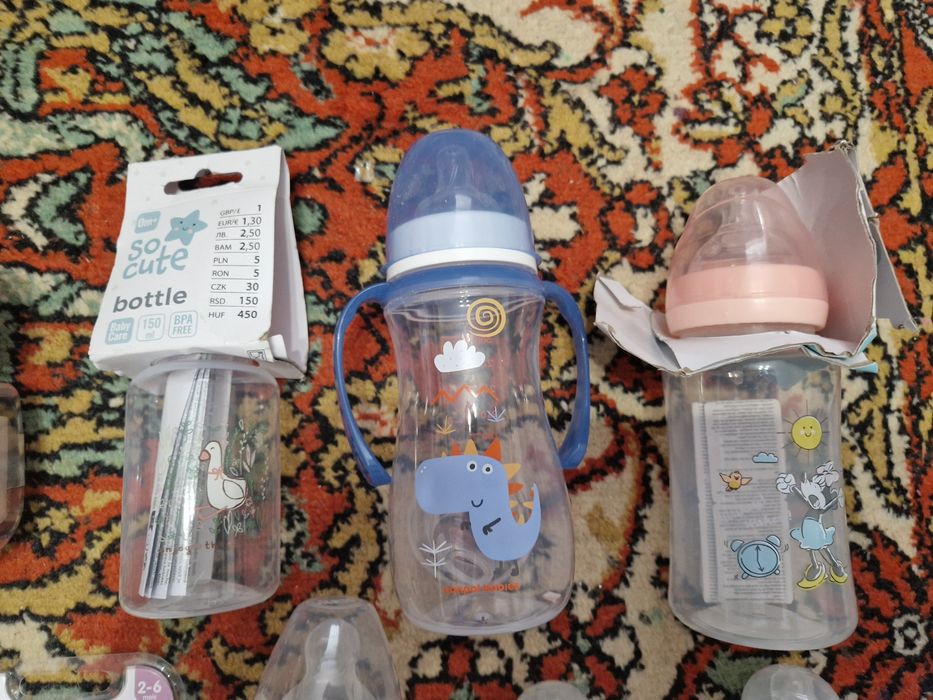 Дитячі пляшечки, пустушки соски Nuk, Mam, Lovi, tommee tippee +подарок