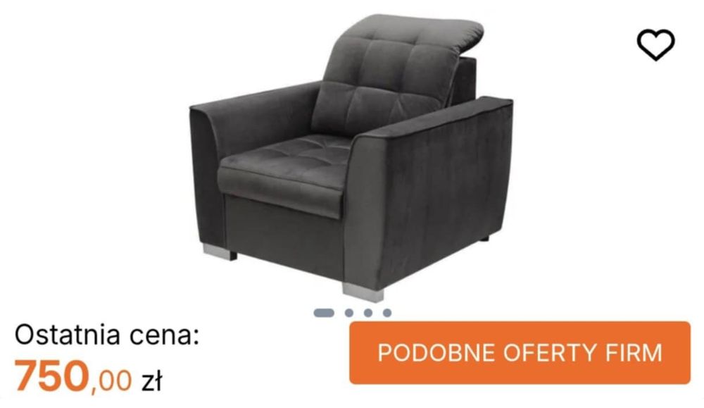 Nowy duży fotel wypoczynkowy