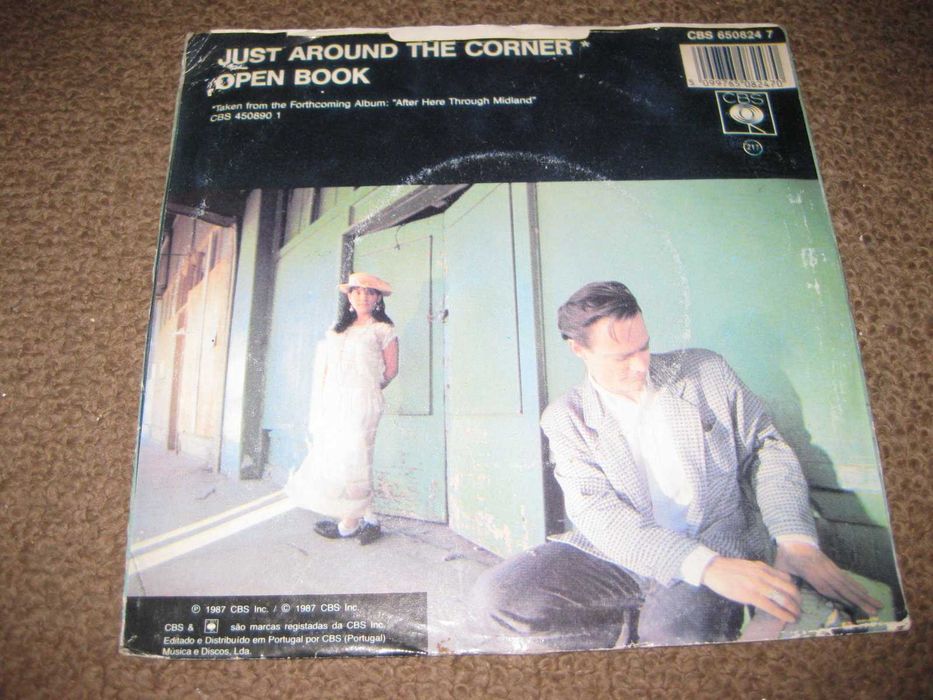Vinil Single 45 rpm dos Cock Robin "Just Around The Corner"