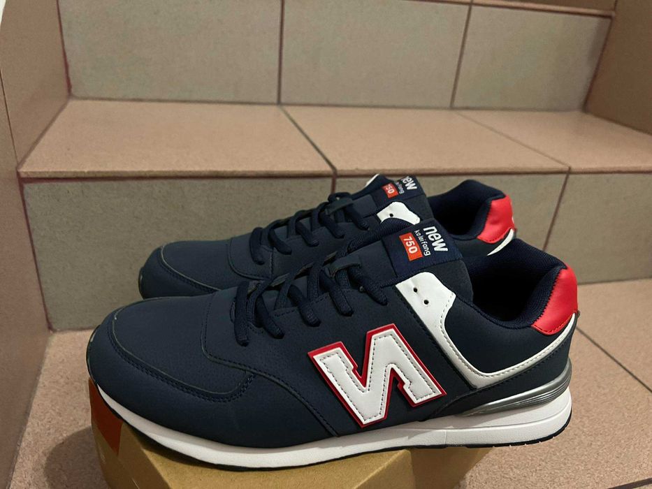 Buty Męskie Sportowe Granatowo/czerwone nr 44