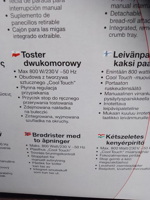 Toster nowy bifinett