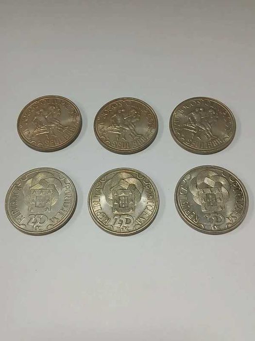 6 Moedas Cuproníquel 250 Escudos - Seul 1988