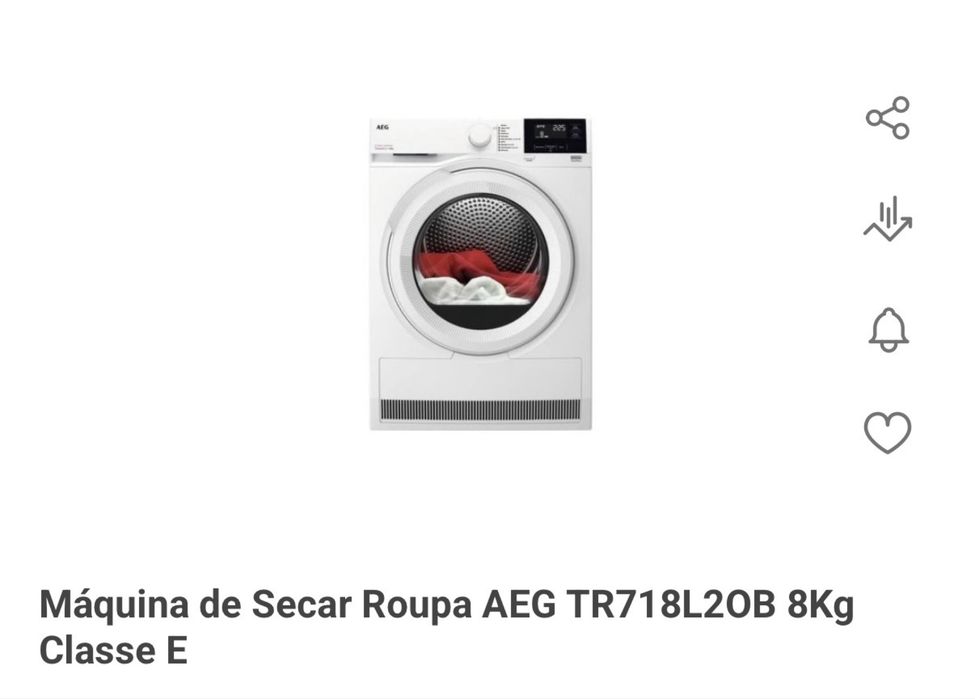 Máquina de secar roupa AEG